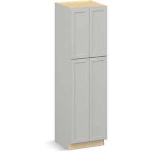 RELIABILT Parkstone II Tall Cabinet, Light Gray, 24" W, 4 Doors, Fully Assembled - 641128 | Lowe's Pro Supply